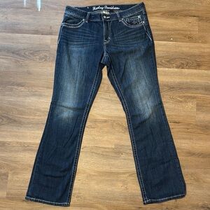 Harley-Davidson Women's Dark Blue Boot Cut Jeans